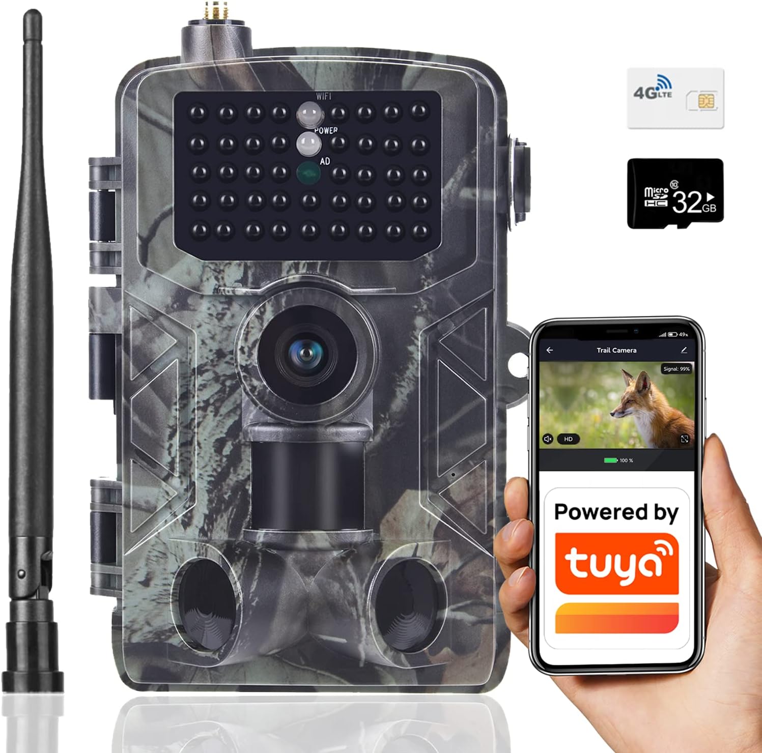 Caméra de Chasse 4G LTE avec APP et Carte SIM :  , camera  de chasse